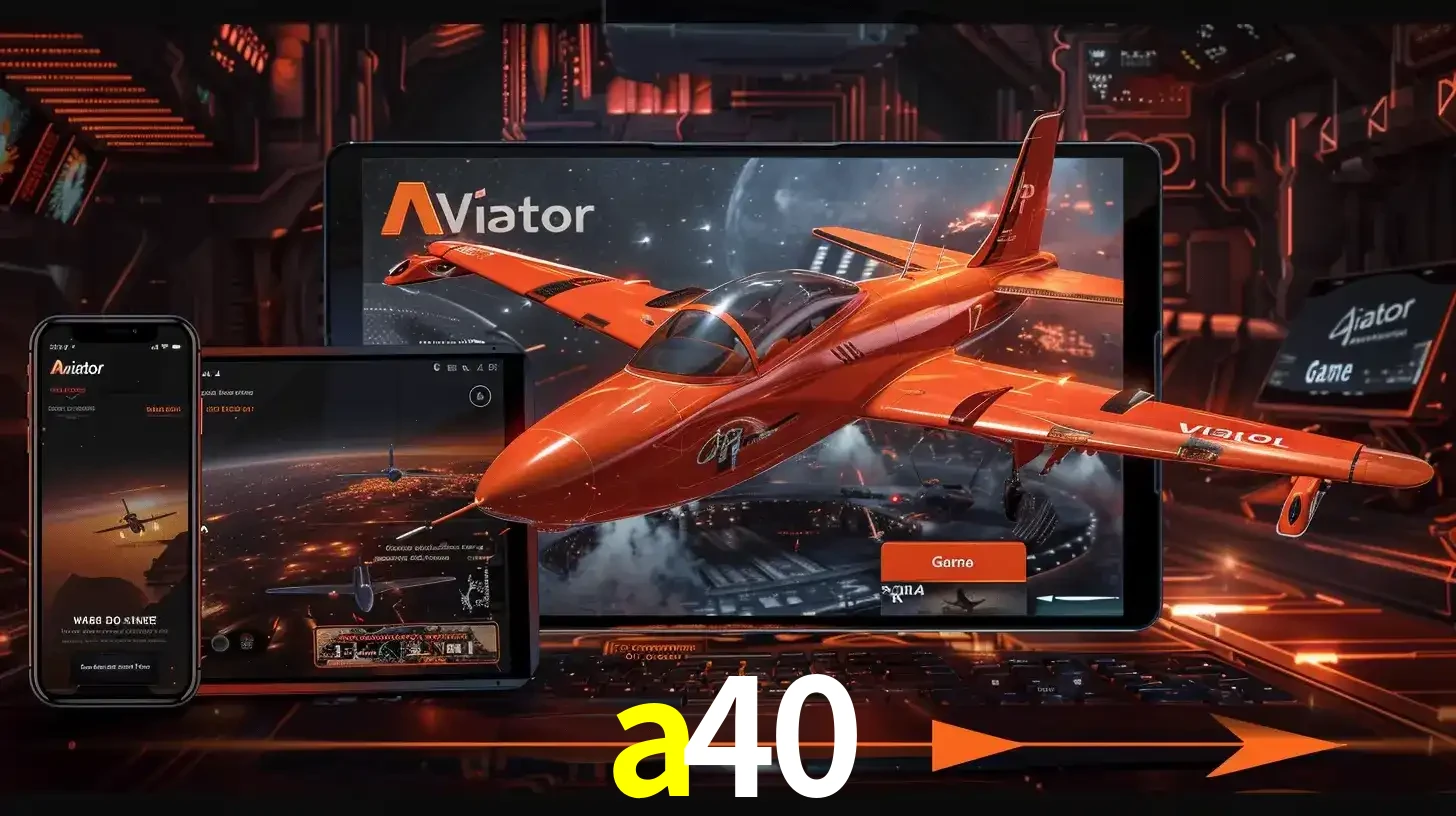 Apresentação tecnológica do jogo Aviator com um avião saindo da tela de um tablet, demonstrando a experiência imersiva em múltiplos dispositivos no a40.