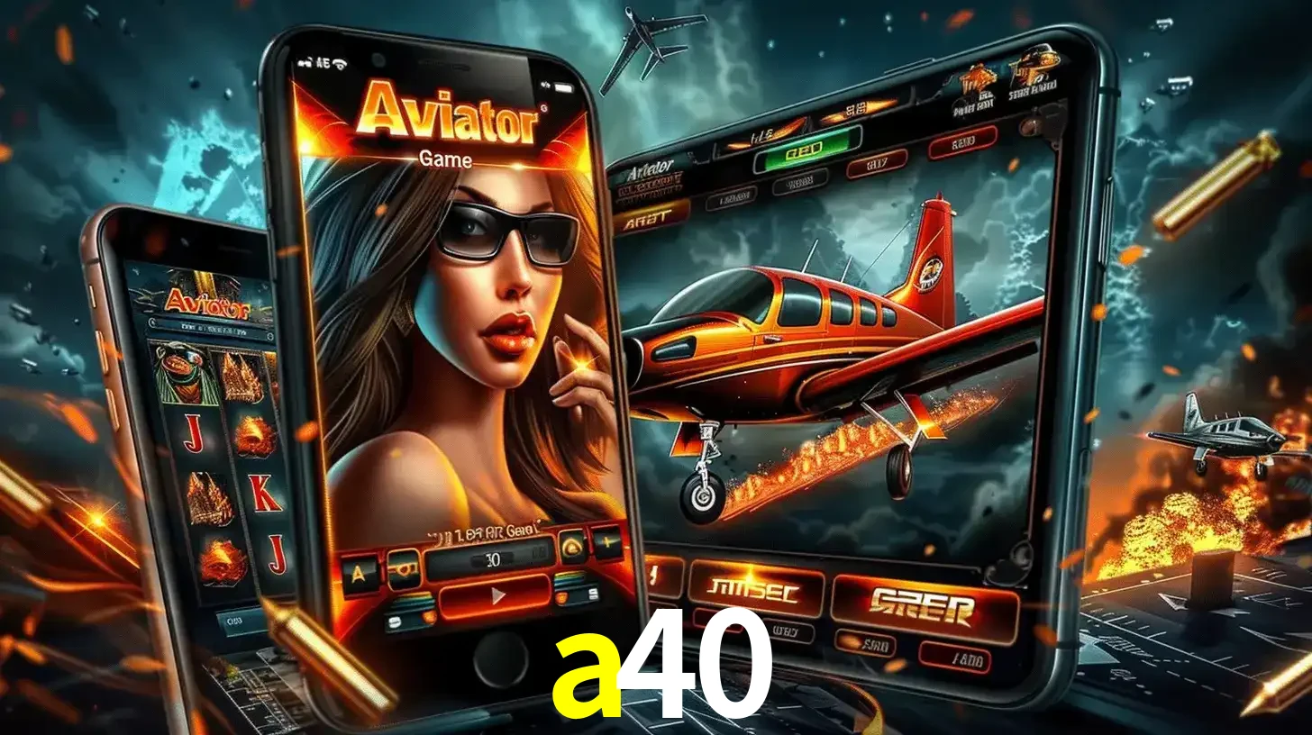 O popular jogo de apostas Aviator exibido em vários celulares e tablets, mostrando a interface emocionante e a ação de voo disponíveis para jogar agora no a40.